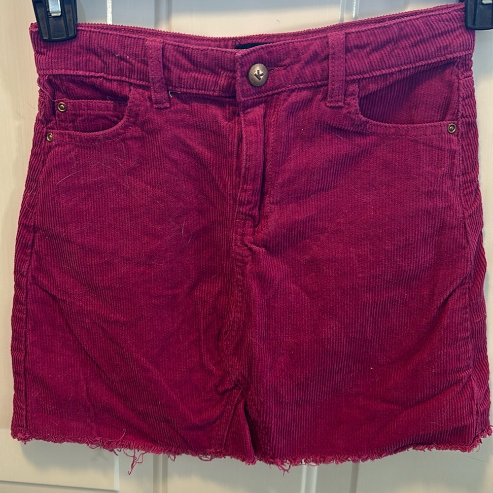 Corduroy Mini Skirt